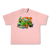 Salmon St. Patrick's Day truck with gnomies Urban Heavy Tee - CowGirlArtShop
