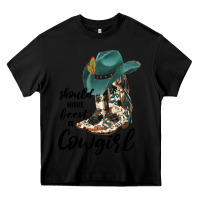 Black Should Have Been A Cowgirl Heavy Core Tee - JahusDesignShop