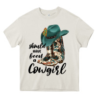 Cream Should Have Been A Cowgirl Heavy Core Tee - JahusDesignShop