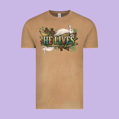He Lives Easter Day Vintage Tee Designed By Howdyjamesfarm