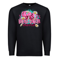 Black breast cancer warrior Premium Sweatshirt - AdoDesignShop
