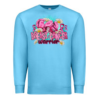 Ocean Blue breast cancer warrior Premium Sweatshirt - AdoDesignShop