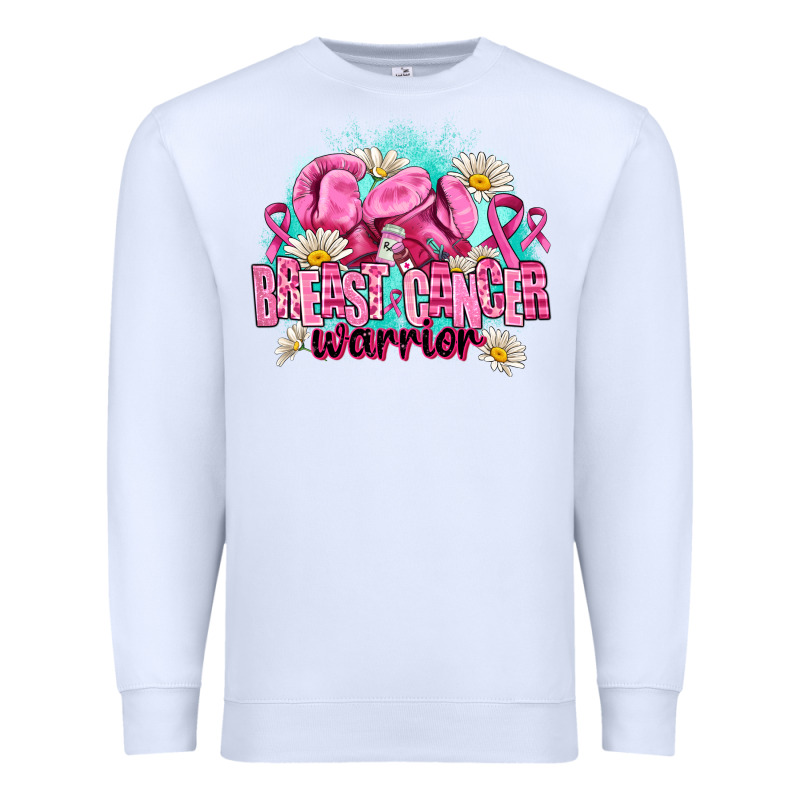 Breast Cancer Warrior Premium Sweatshirt by AdoDesignShop | Teevron
