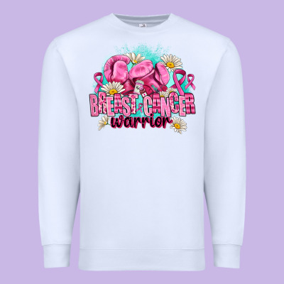 Breast Cancer Warrior Premium Sweatshirt Designed By Adodesignshop