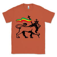 Copper Rasta Lion of Judah Rastafarian Reggae Lion and Christian Classic Tee - longCreatives