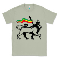 Matcha Rasta Lion of Judah Rastafarian Reggae Lion and Christian Classic Tee - longCreatives