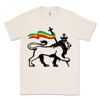 Natural Rasta Lion of Judah Rastafarian Reggae Lion and Christian Classic Tee - longCreatives