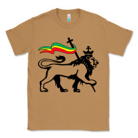 Toasted Coconut Rasta Lion of Judah Rastafarian Reggae Lion and Christian Classic Tee - longCreatives