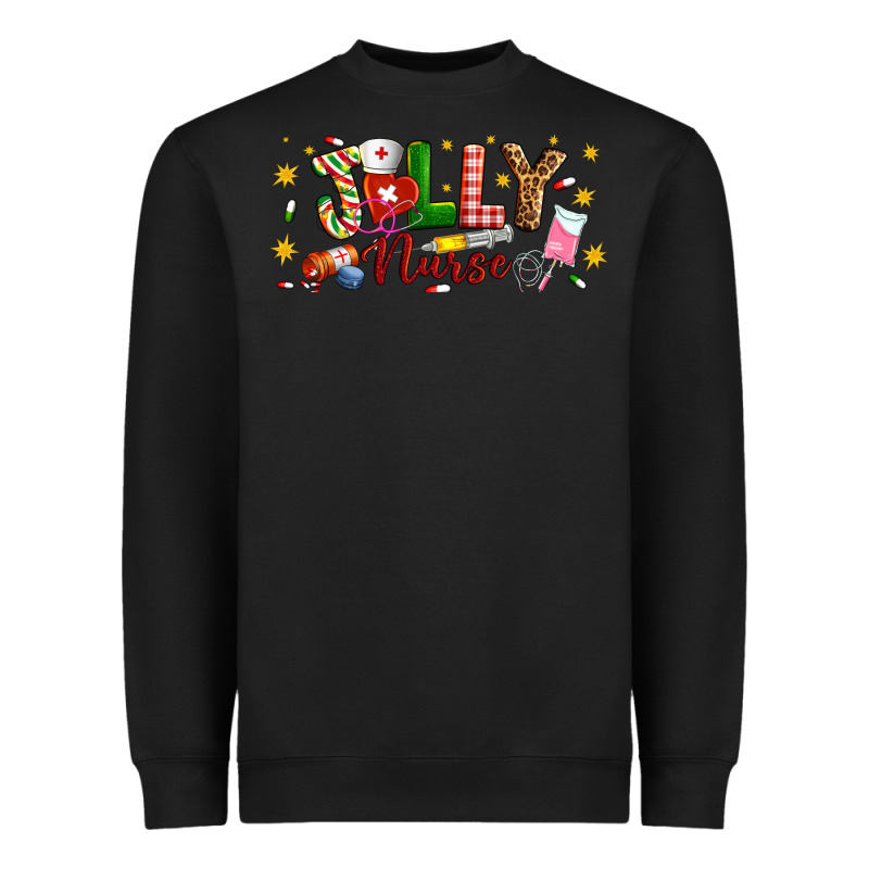 Christmas Jolly Nurse Heavyweight Sweatshirt by Artiststas | Teevron
