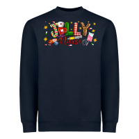 Navy Christmas jolly nurse Heavyweight Sweatshirt - Artiststas
