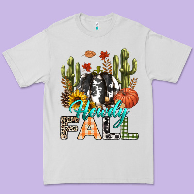 Howdy Fall Premium Tee Designed By Texasbilliewilder