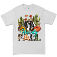 Dove Grey Howdy Fall Premium Tee - texasbilliewilder
