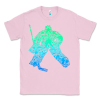 Bubblegum Pink Ice Hockey Goalie Hockey Player Youth Men Kids Boys Classic Tee - longCreatives