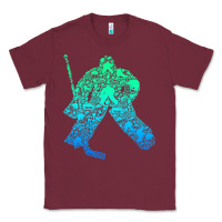 Burgundy Ice Hockey Goalie Hockey Player Youth Men Kids Boys Classic Tee - longCreatives