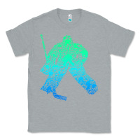 Heather Grey Ice Hockey Goalie Hockey Player Youth Men Kids Boys Classic Tee - longCreatives