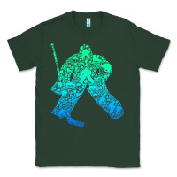 Sports Green Ice Hockey Goalie Hockey Player Youth Men Kids Boys Classic Tee - longCreatives
