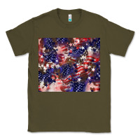 Army Green American flag sparkly  tumbler Classic Tee - HowdyJamesFarm