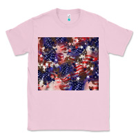 Bubblegum Pink American flag sparkly  tumbler Classic Tee - HowdyJamesFarm