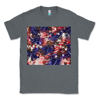 Charcoal Heather American flag sparkly  tumbler Classic Tee - HowdyJamesFarm