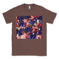 Chestnut American flag sparkly  tumbler Classic Tee - HowdyJamesFarm