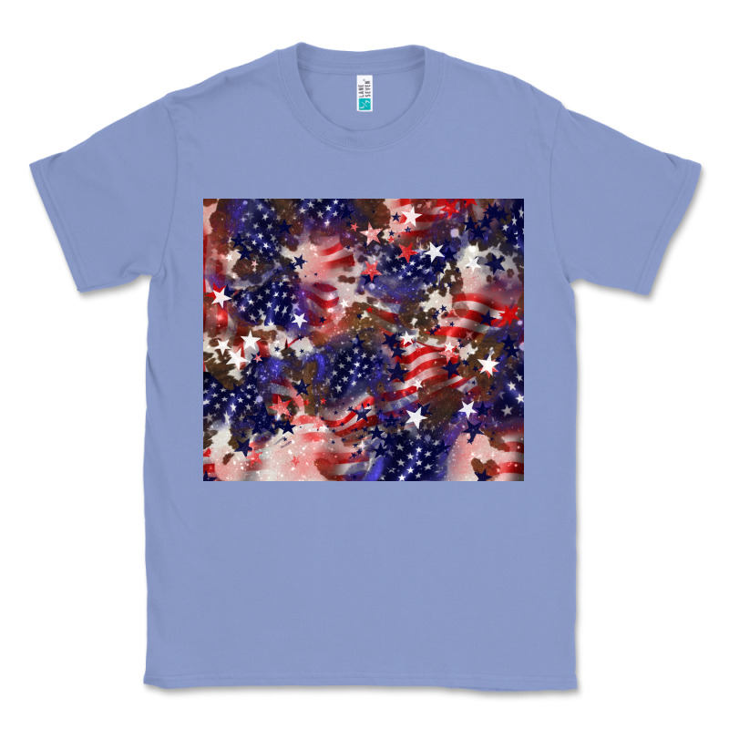 American Flag Sparkly  Tumbler Classic Tee by HowdyJamesFarm | Teevron