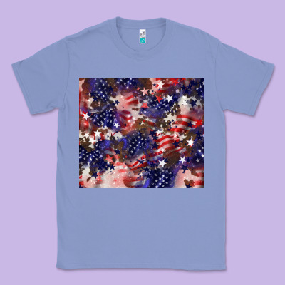 American Flag Sparkly  Tumbler Classic Tee Designed By Howdyjamesfarm