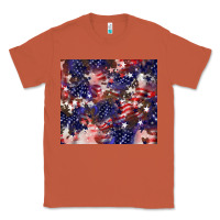 Copper American flag sparkly  tumbler Classic Tee - HowdyJamesFarm