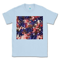 Dusty Blue American flag sparkly  tumbler Classic Tee - HowdyJamesFarm