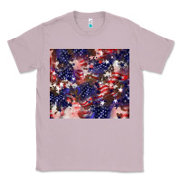 Lilac American flag sparkly  tumbler Classic Tee - HowdyJamesFarm