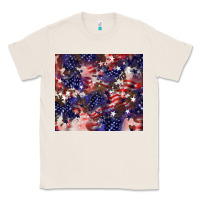 Natural American flag sparkly  tumbler Classic Tee - HowdyJamesFarm