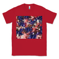Red American flag sparkly  tumbler Classic Tee - HowdyJamesFarm