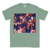 Sage American flag sparkly  tumbler Classic Tee - HowdyJamesFarm