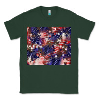 Sports Green American flag sparkly  tumbler Classic Tee - HowdyJamesFarm
