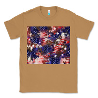 Toasted Coconut American flag sparkly  tumbler Classic Tee - HowdyJamesFarm