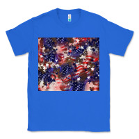True Royal American flag sparkly  tumbler Classic Tee - HowdyJamesFarm