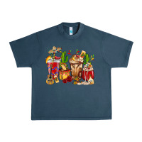 Midnight Navy Cino De Mayo coffee cups Mexico Urban Heavy Tee - HowdyJamesFarm