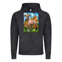 Vintage Black farm animals wagon olivia Vintage Hoodie - OliviaCreatesArt