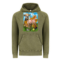 Vintage Olive farm animals wagon olivia Vintage Hoodie - OliviaCreatesArt