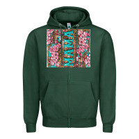 Cherry Blossoms Mama Tumbler Zipper Hoodie | Teevron