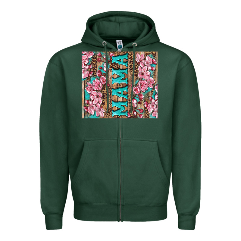 Cherry Blossoms Mama Tumbler Zipper Hoodie by Artiststas | Teevron