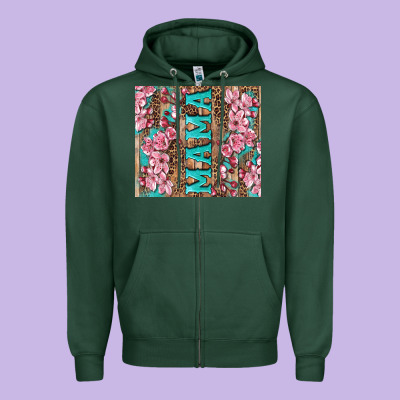 Cherry Blossoms Mama Tumbler Zipper Hoodie Designed By Artiststas