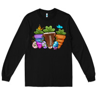 Black Football Easter sports carrots Long Sleeve Tee - OliviaCreatesArt