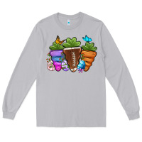 Moon Dust Football Easter sports carrots Long Sleeve Tee - OliviaCreatesArt