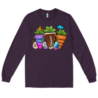 Plum Football Easter sports carrots Long Sleeve Tee - OliviaCreatesArt
