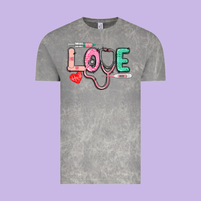 Love Nursing Vintage Tee Designed By Cowgirlartshop