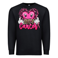 Hey Cancer With Middle Fingers Premium Sweatshirt | Teevron