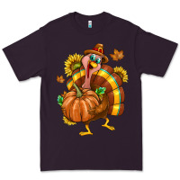 Plum Thanksgiving Turkey Premium Tee - texasbilliewilder