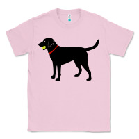 Bubblegum Pink Labrador Retriever Fetch, Black Lab Play Ball Classic Tee - longCreatives