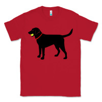 Red Labrador Retriever Fetch, Black Lab Play Ball Classic Tee - longCreatives
