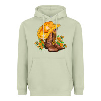 Matcha yellow  cowgirl and roses Heavyweight Hoodie - AdoDesignShop